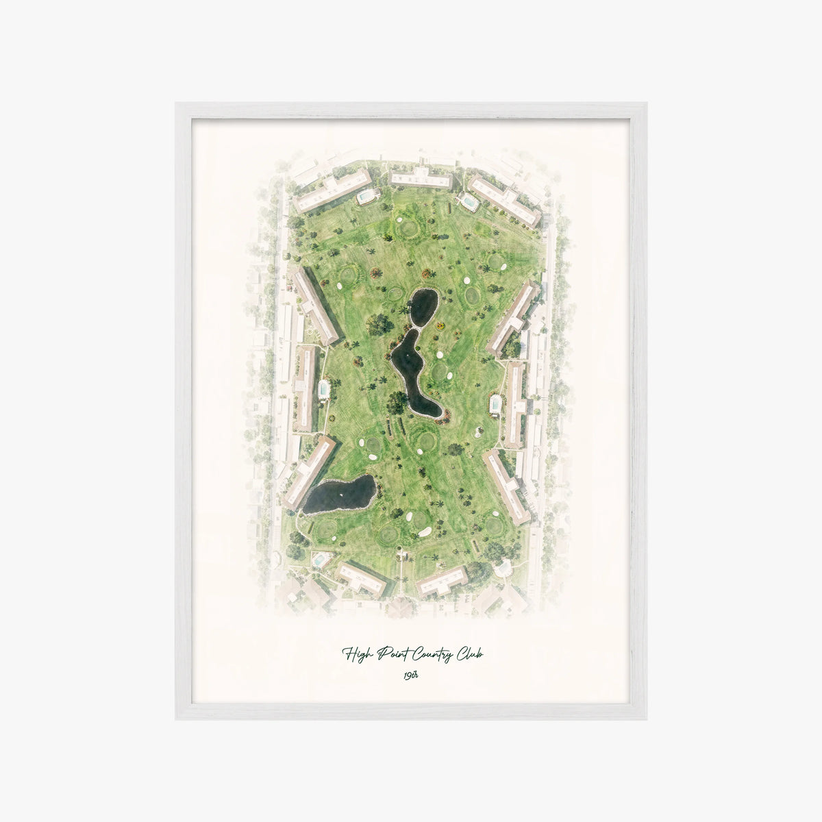 High Point Country Club white frame