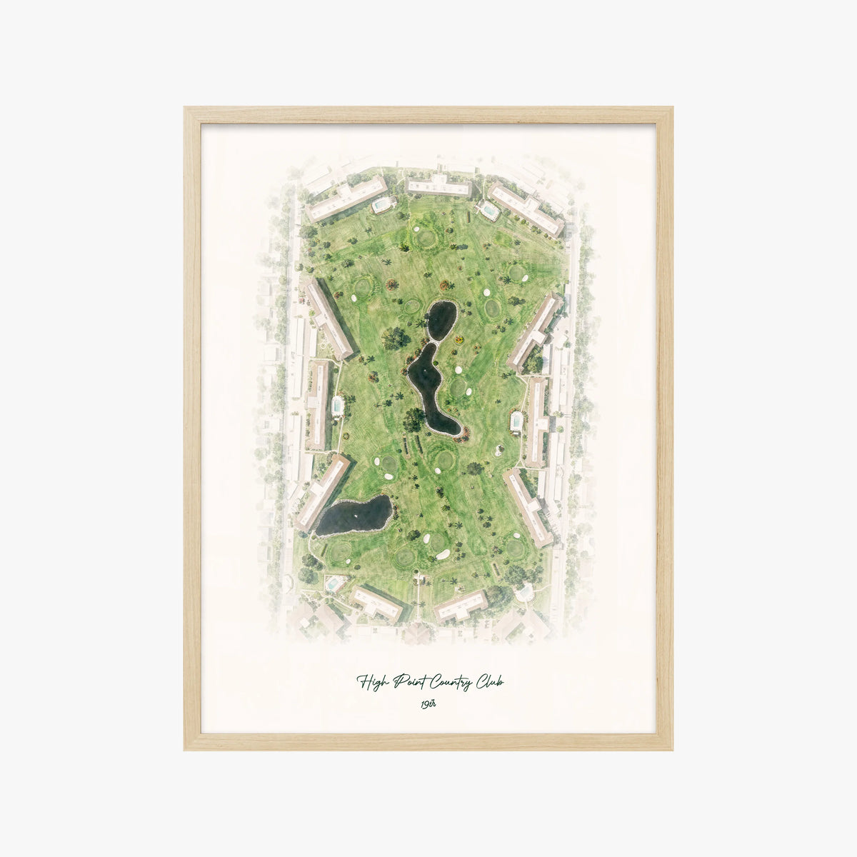 High Point Country Club wood frame