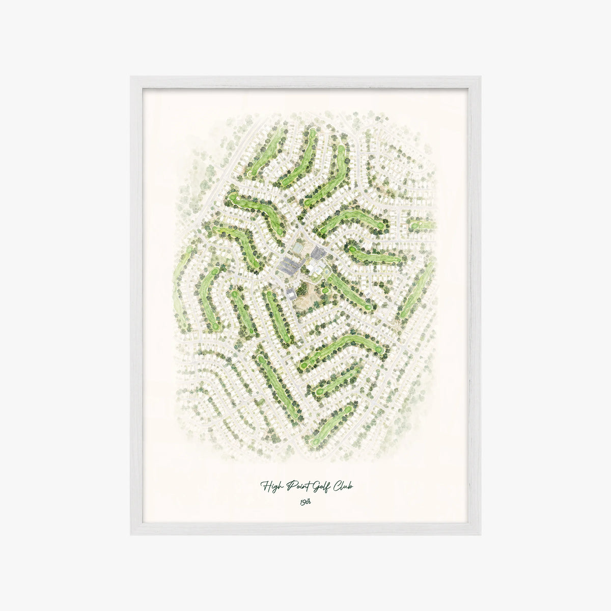 High Point Golf Club white frame