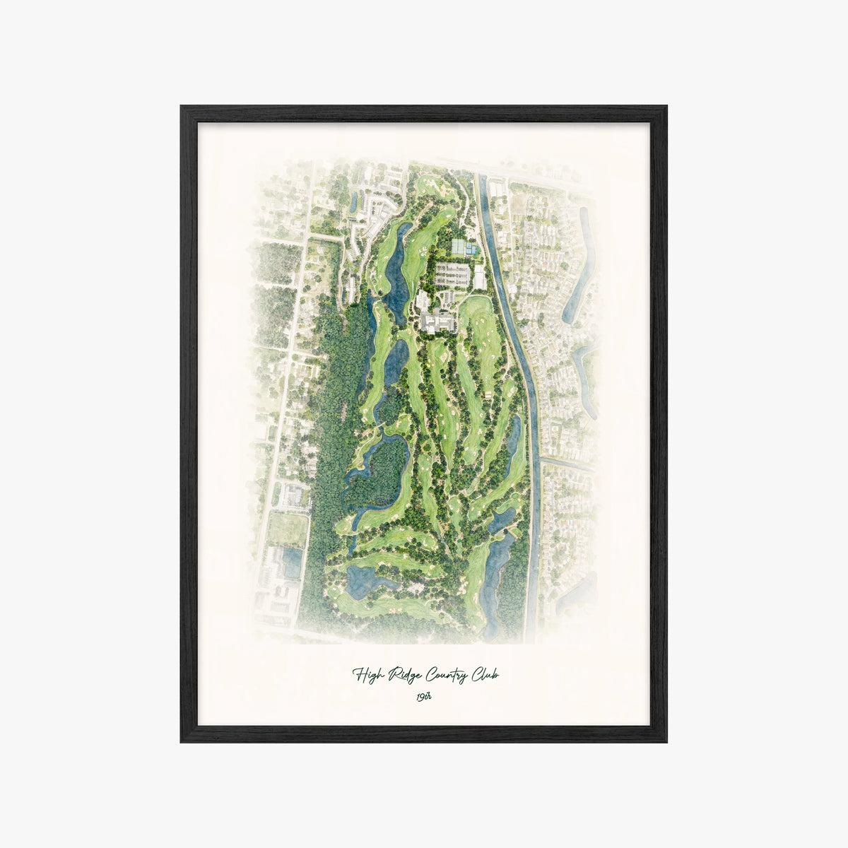 High Ridge Country Club black frame