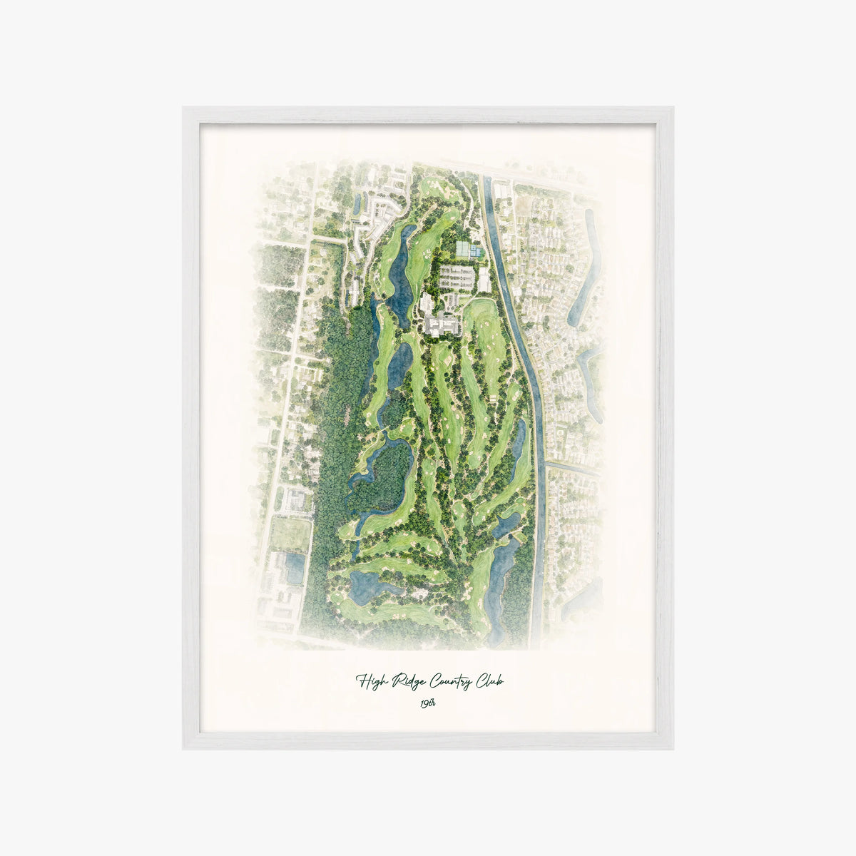 High Ridge Country Club white frame