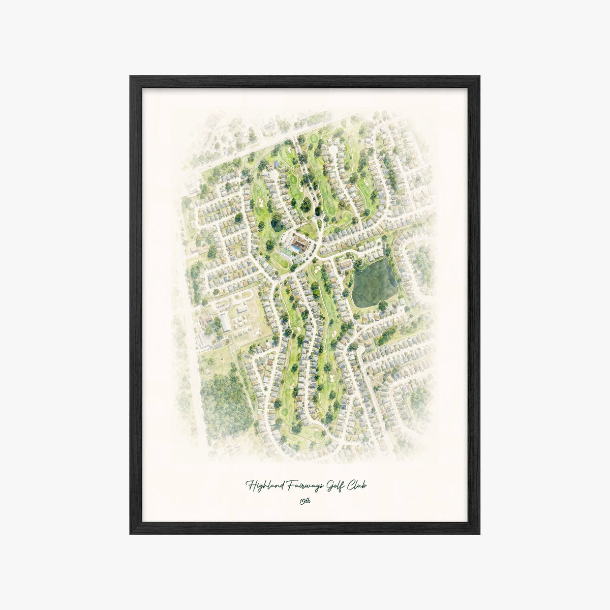 Highland Fairways Golf Club black frame
