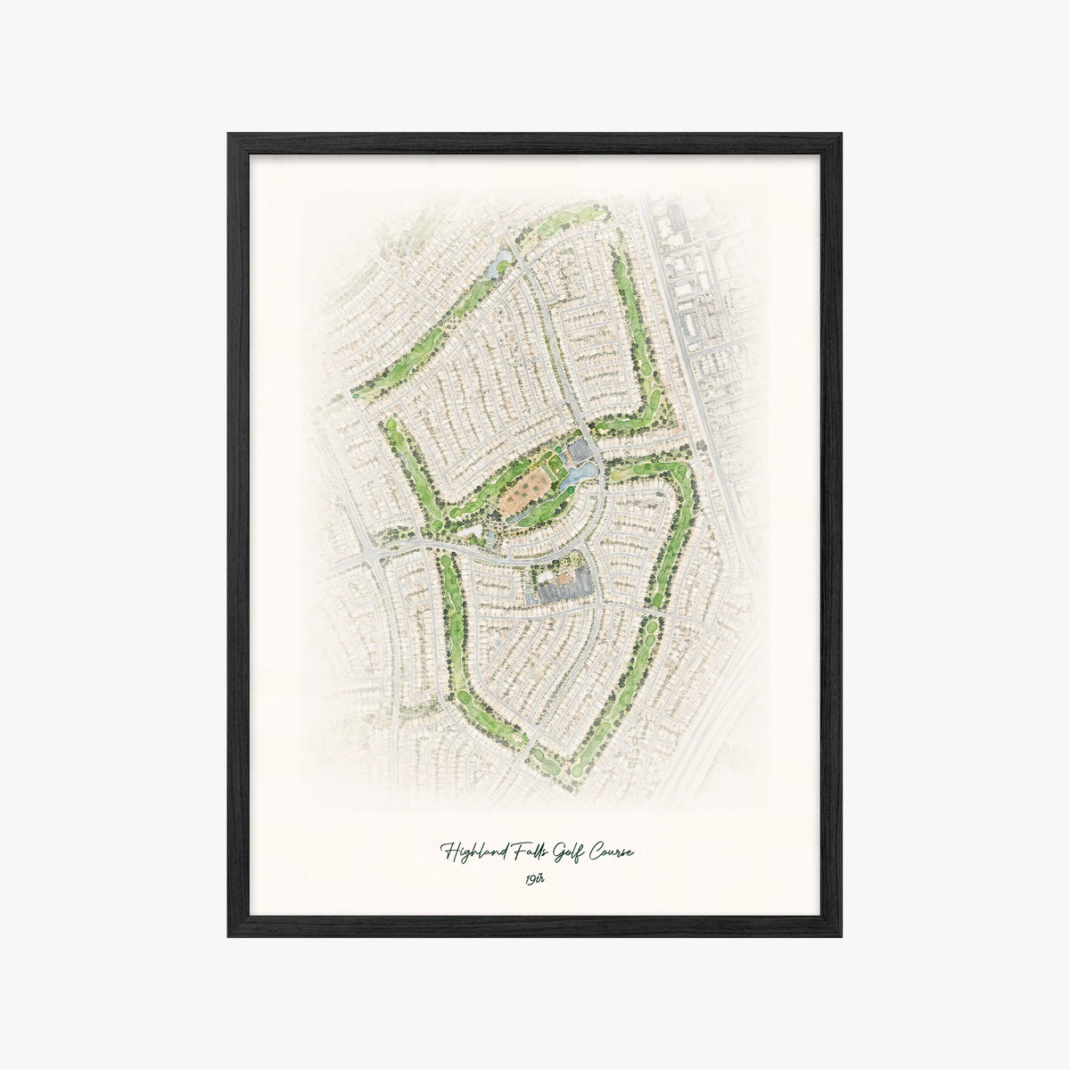 Highland Falls Golf Course black frame