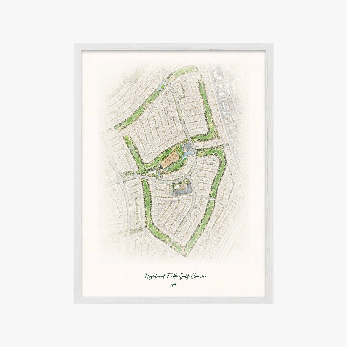 Highland Falls Golf Course white frame