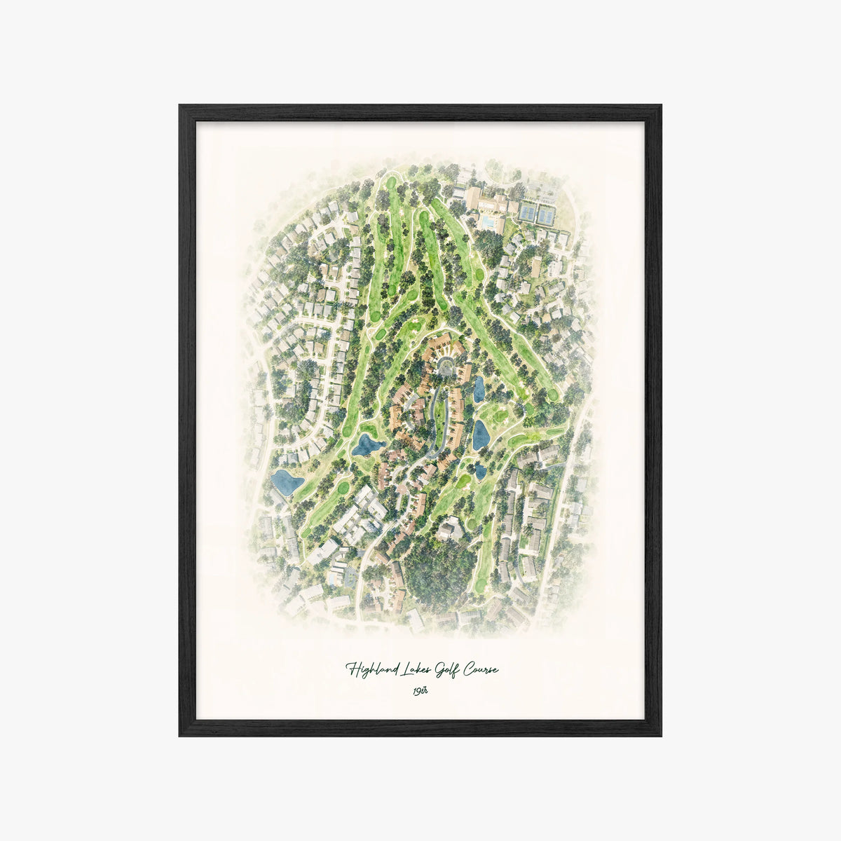 Highland Lakes Golf Course black frame