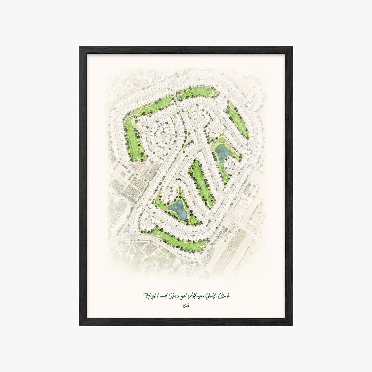 Highland Springs Village Golf Club black frame