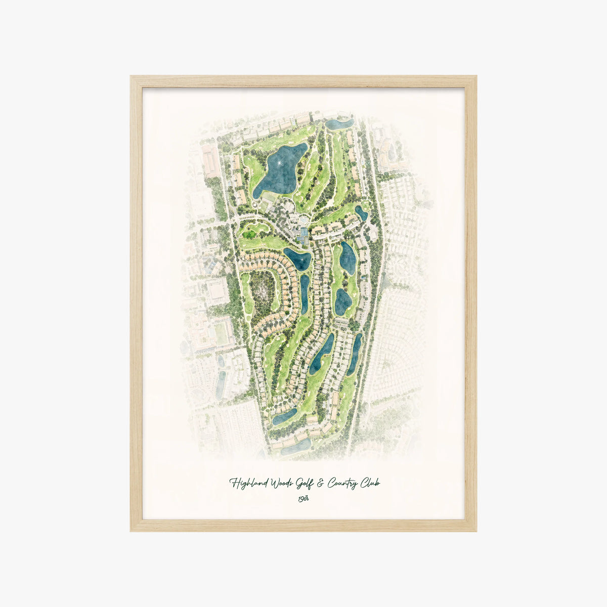 Highland Woods Golf & Country Club wood frame