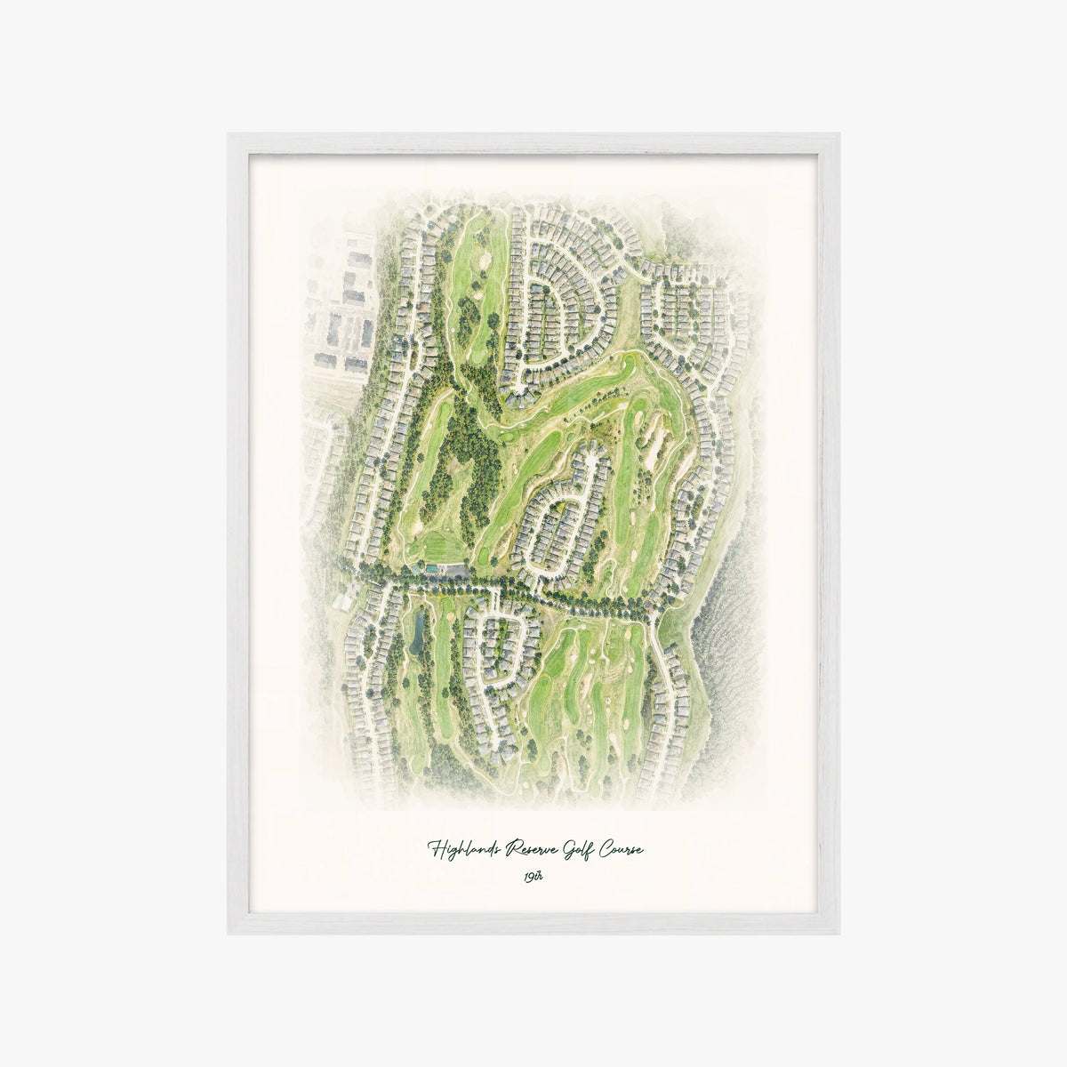 Highlands Reserve Golf Course white frame