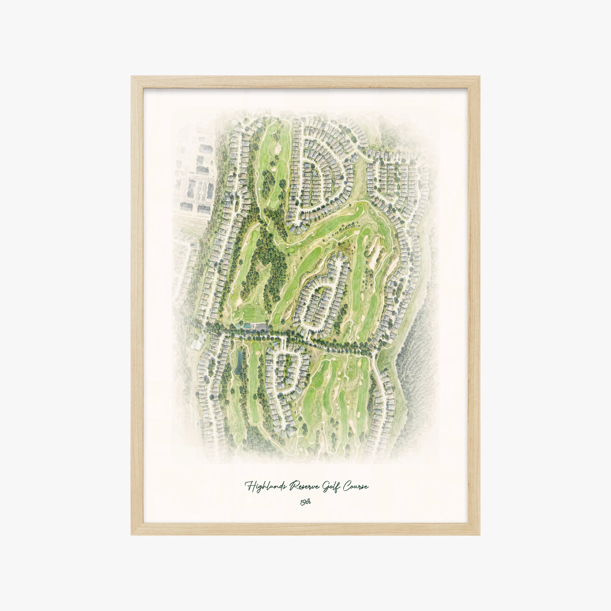 Highlands Reserve Golf Course wood frame