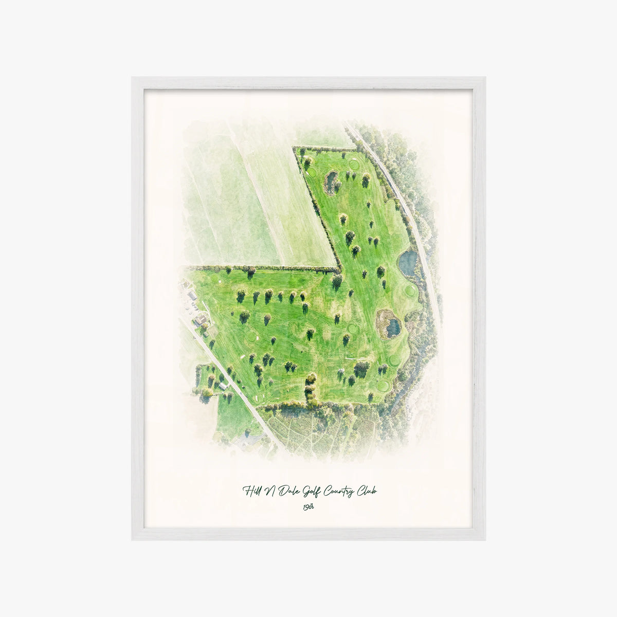 Hill N Dale Golf Country Club white frame