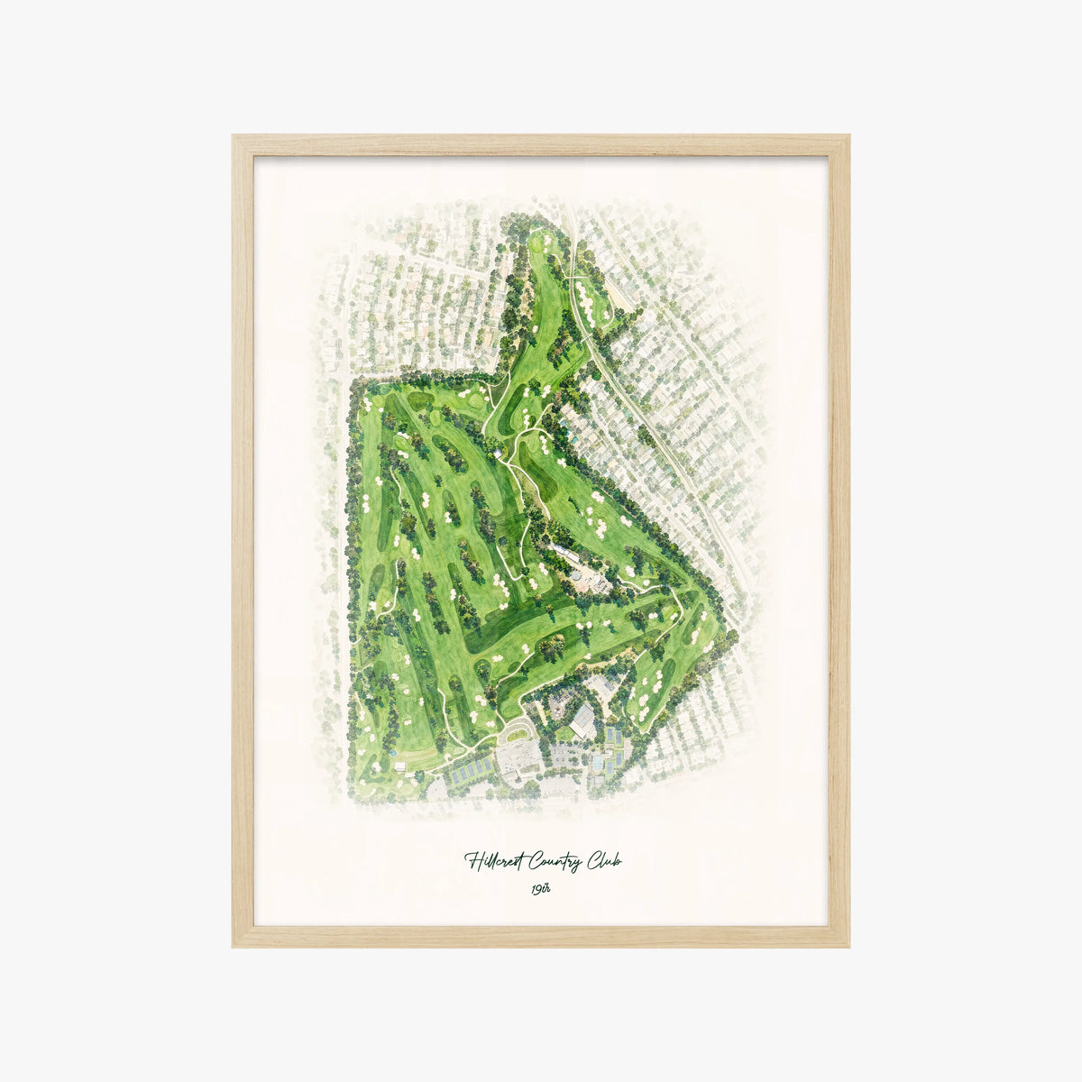 Hillcrest Country Club wood frame