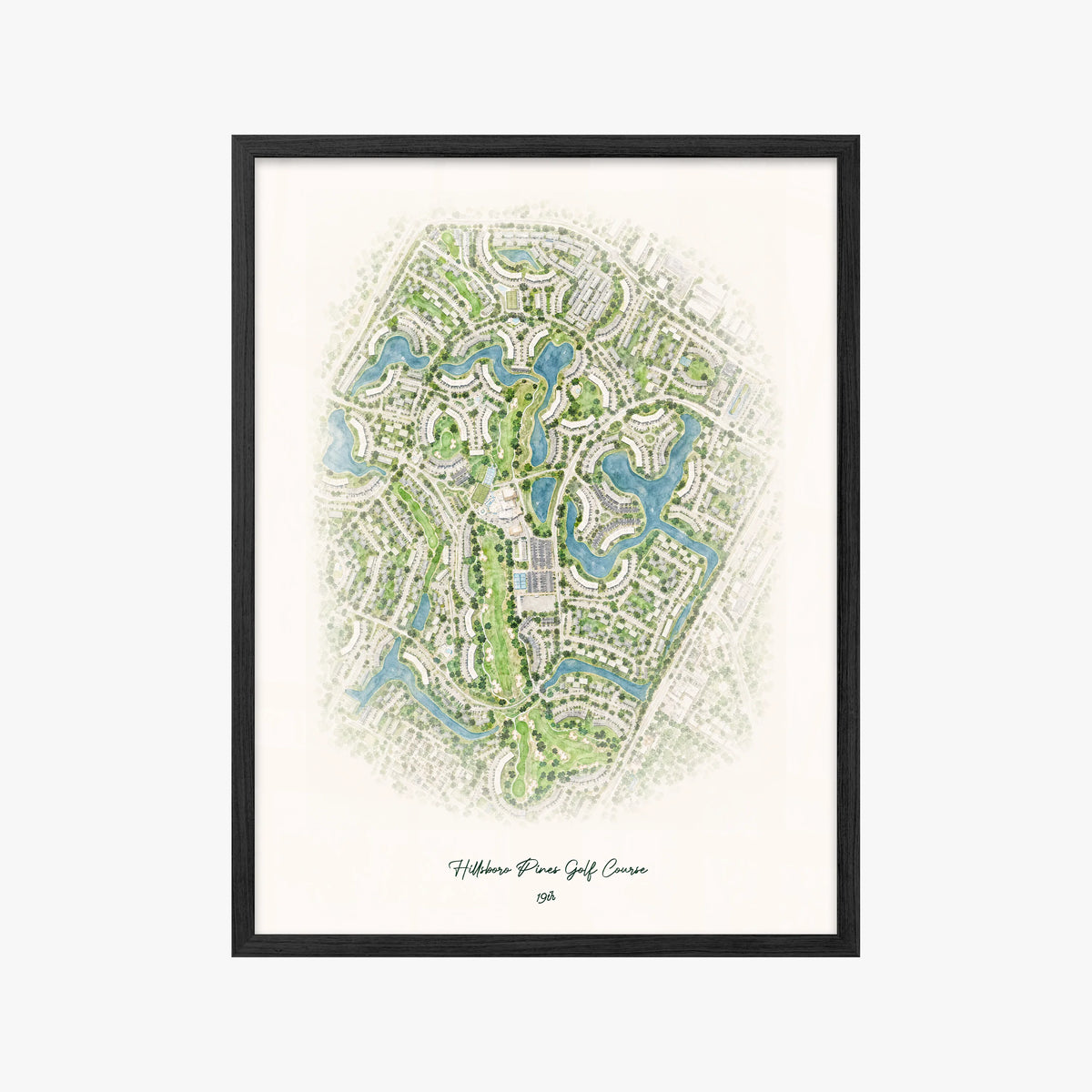 Hillsboro Pines Golf Course black frame