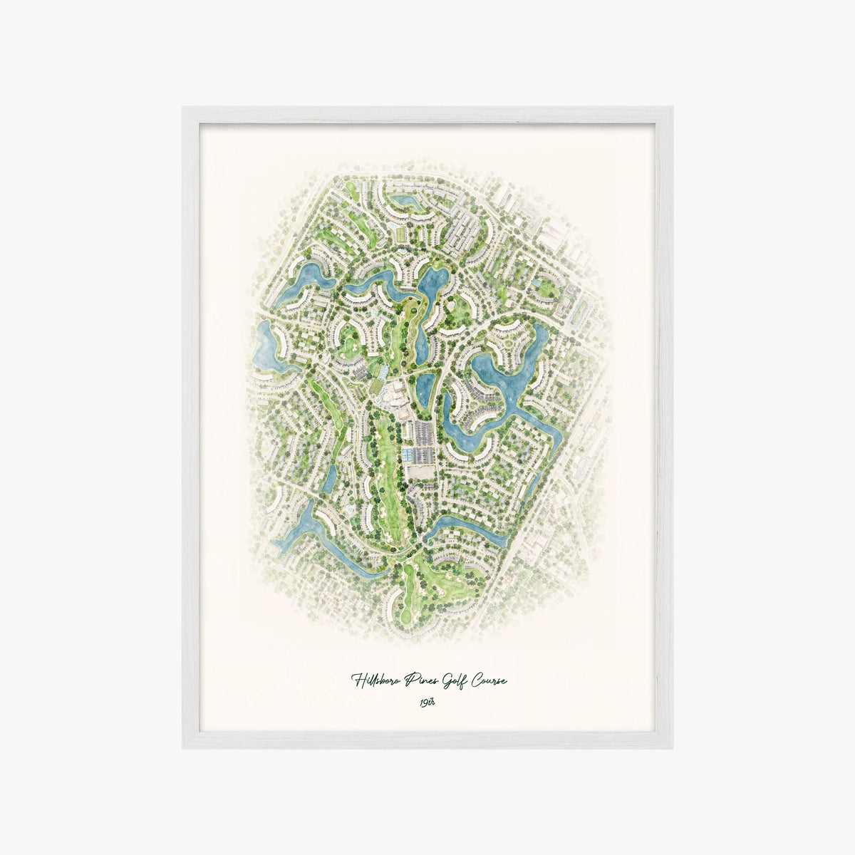 Hillsboro Pines Golf Course white frame