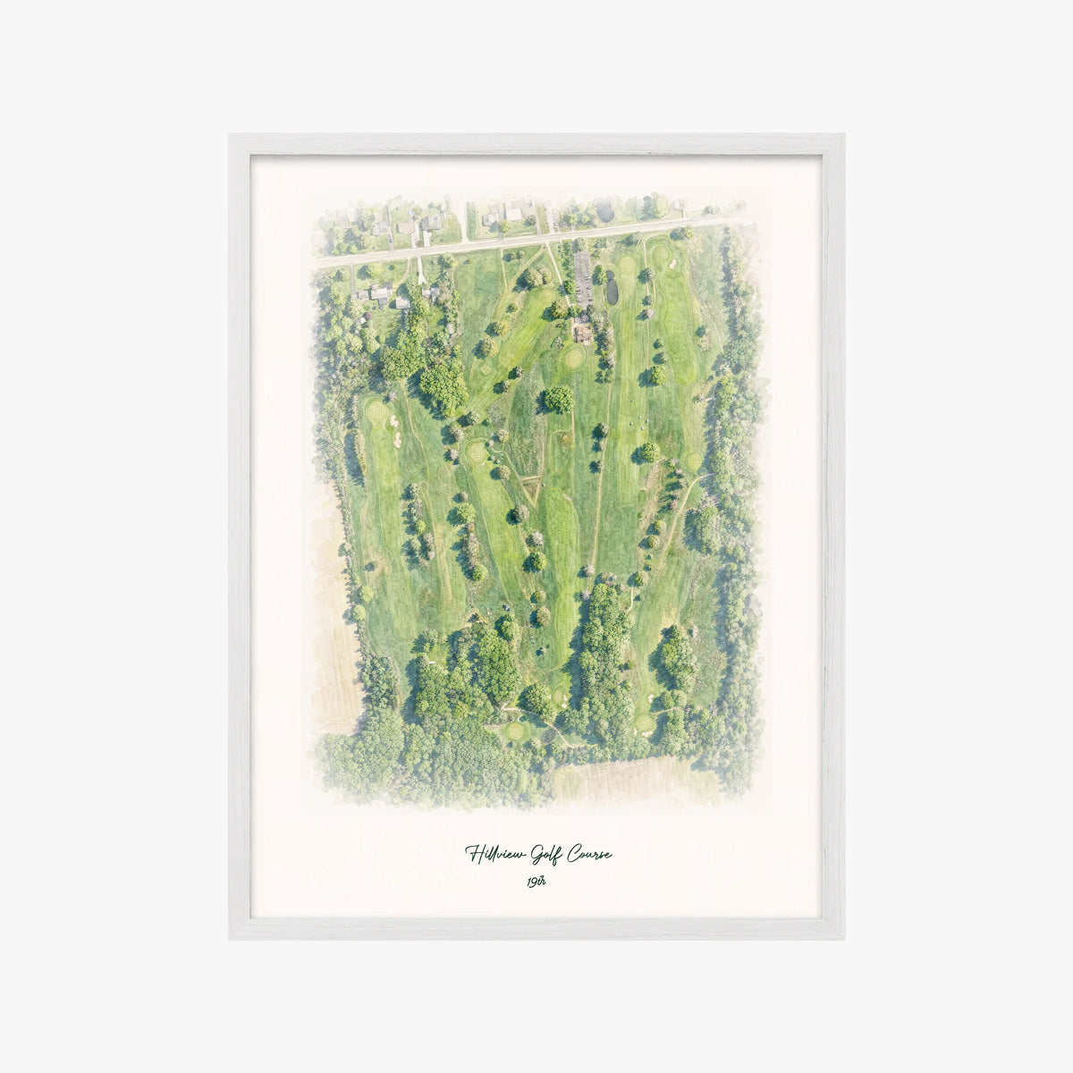 Hillview Golf Course white frame