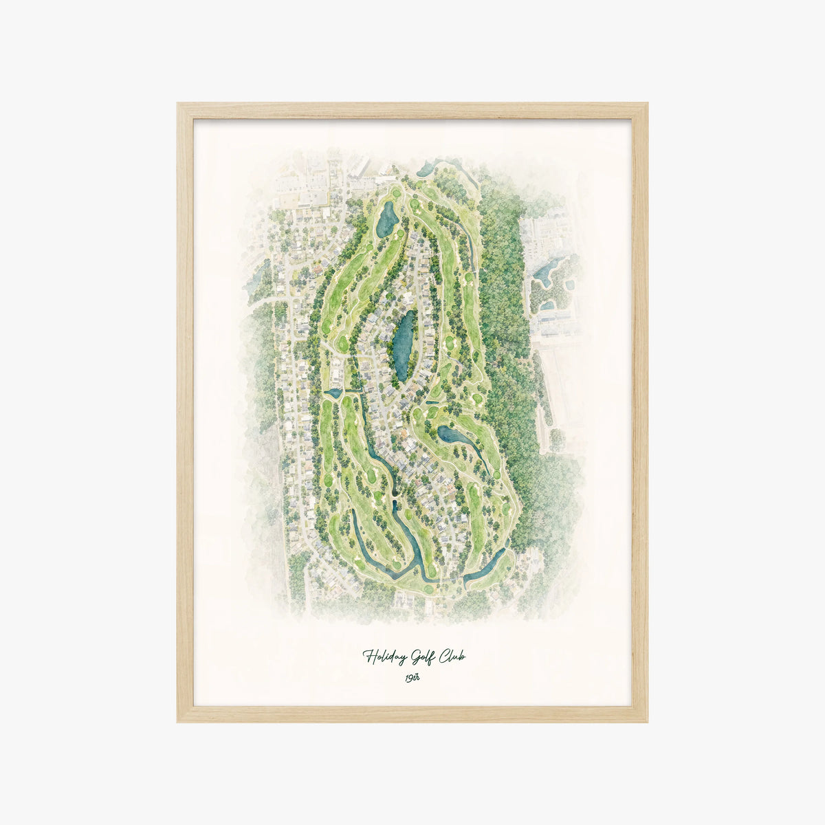 Holiday Golf Club wood frame
