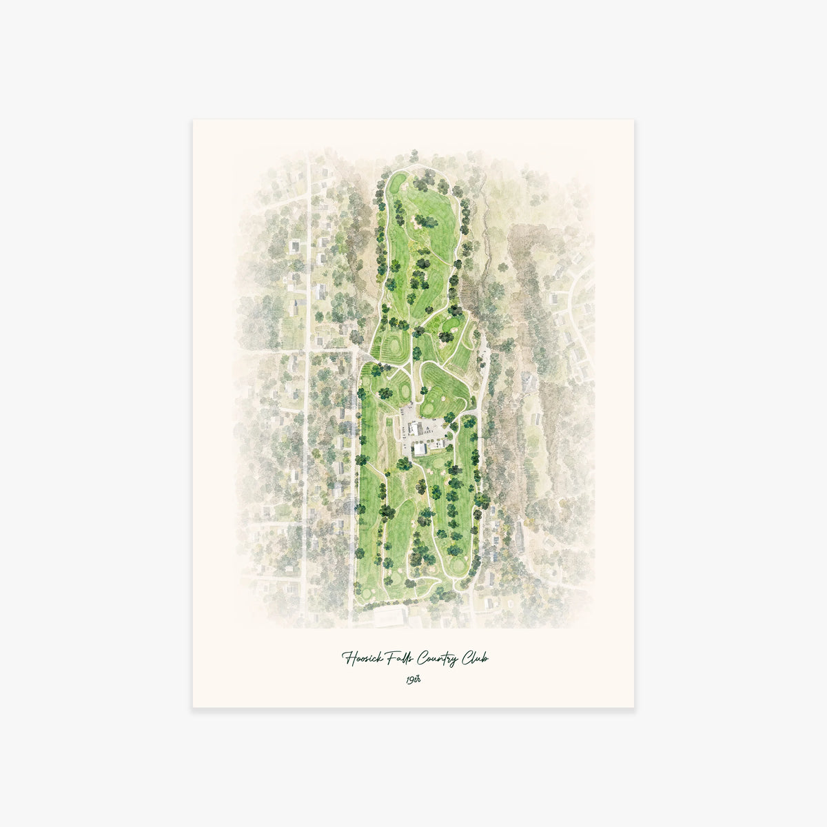 Hoosick Falls Country Club printed artwork
