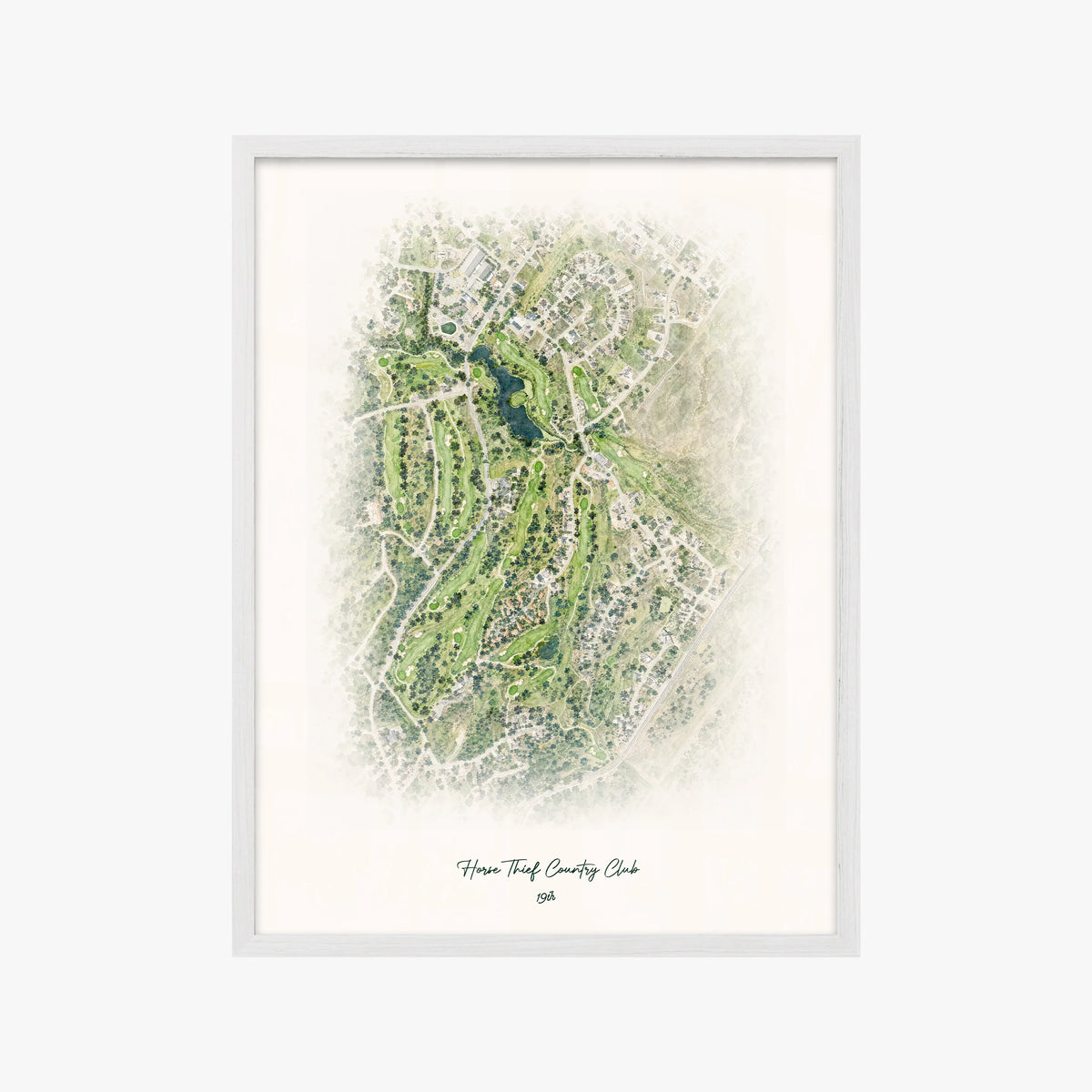 Horse Thief Country Club white frame