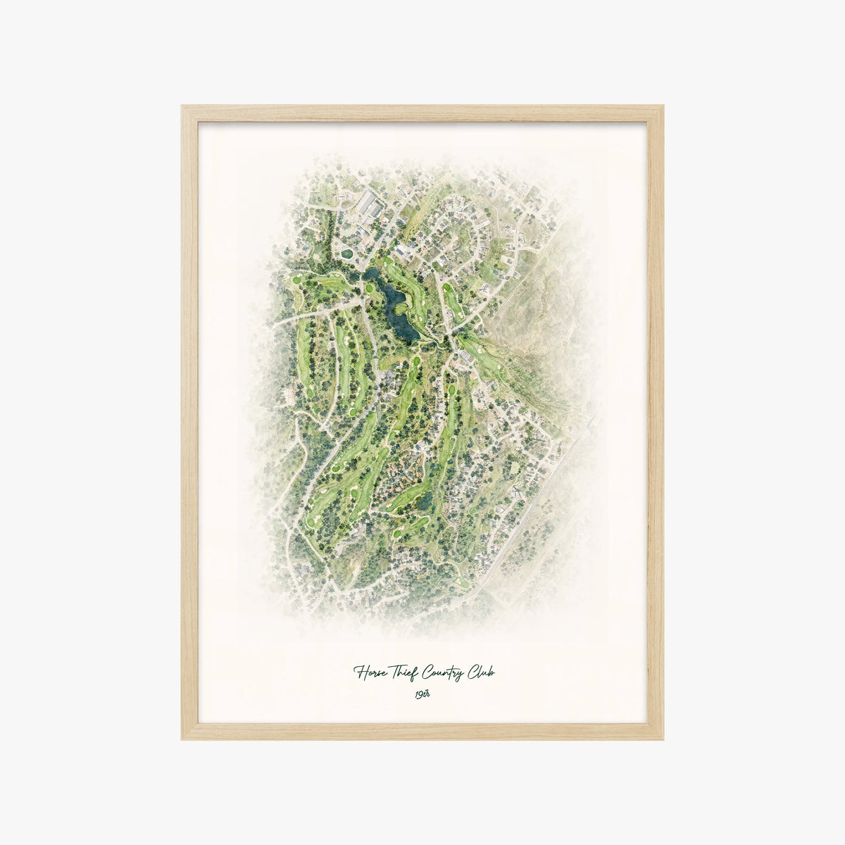 Horse Thief Country Club wood frame