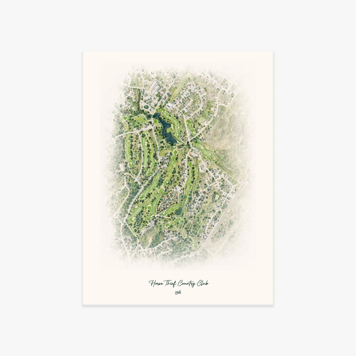 Horse Thief Country Club printed artwork