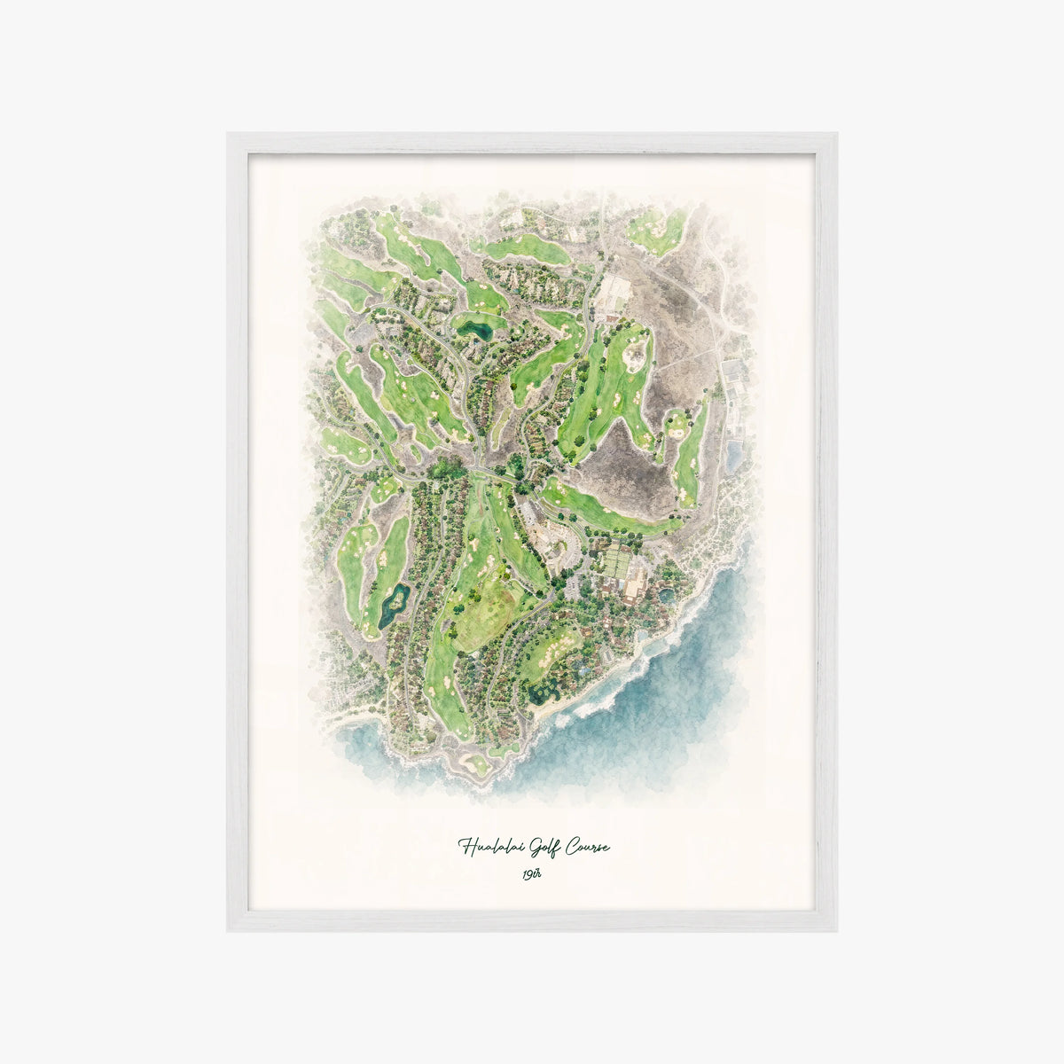 Hualalai Golf Course white frame