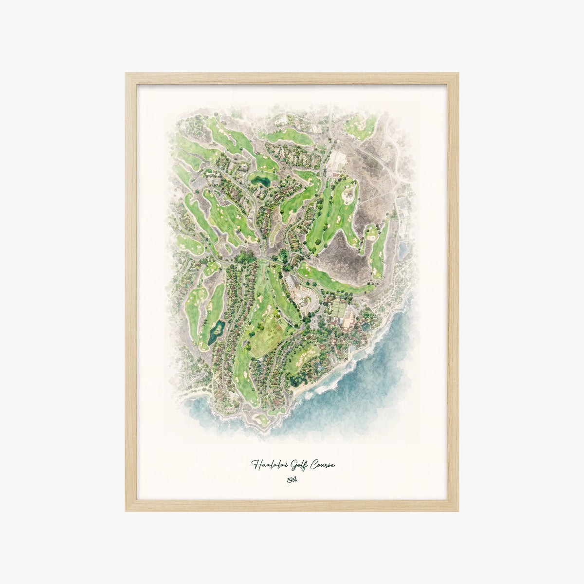 Hualalai Golf Course wood frame