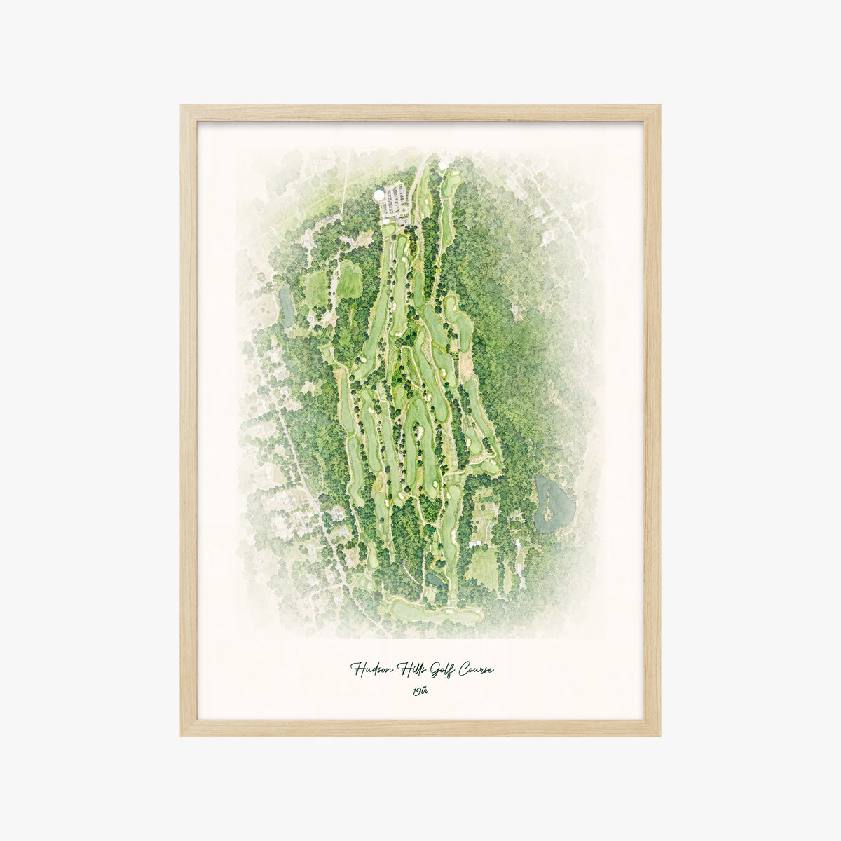 Hudson Hills Golf Course wood frame
