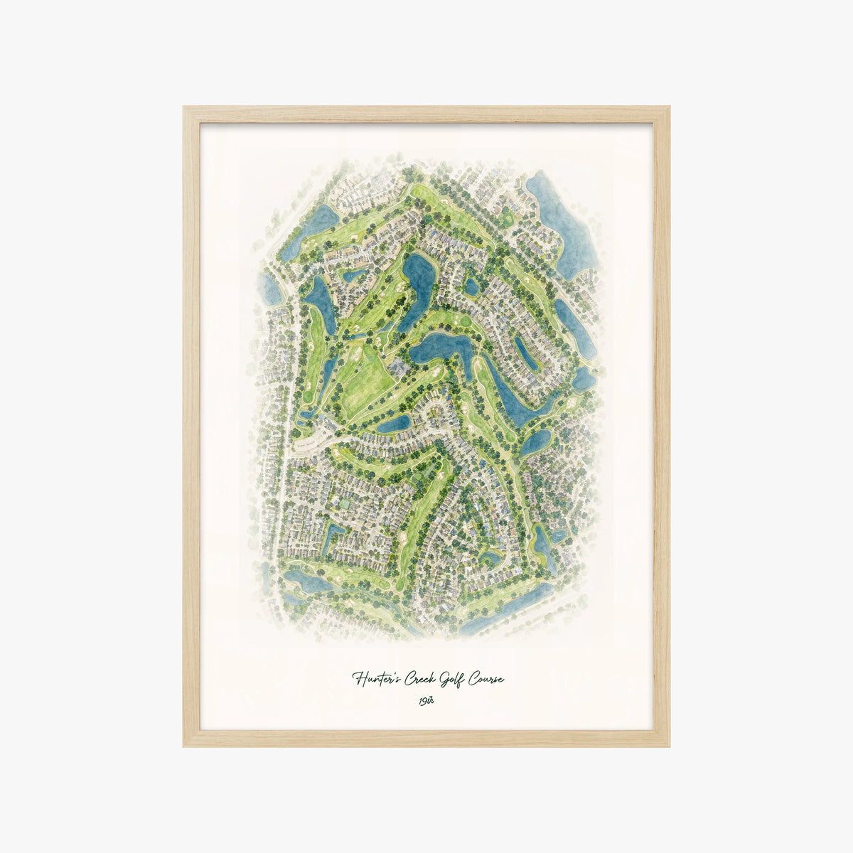 Hunter's Creek Golf Course wood frame