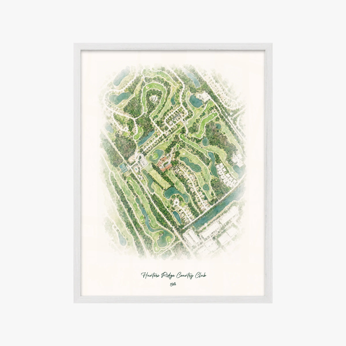 Hunters Ridge Country Club white frame