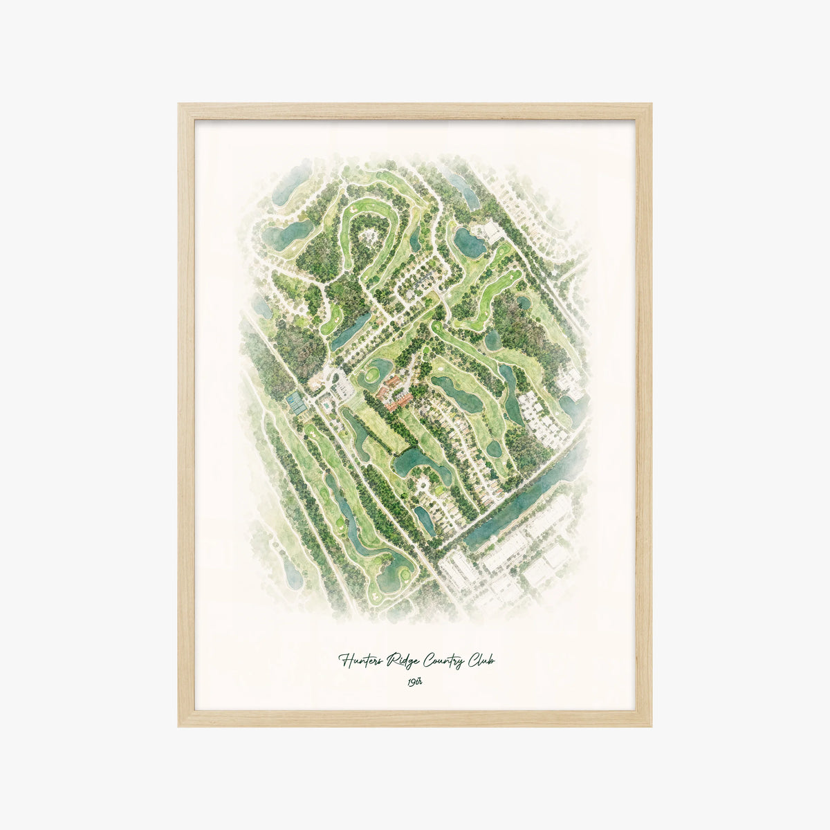 Hunters Ridge Country Club wood frame