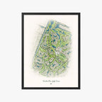Hunters Run Golf Course black frame