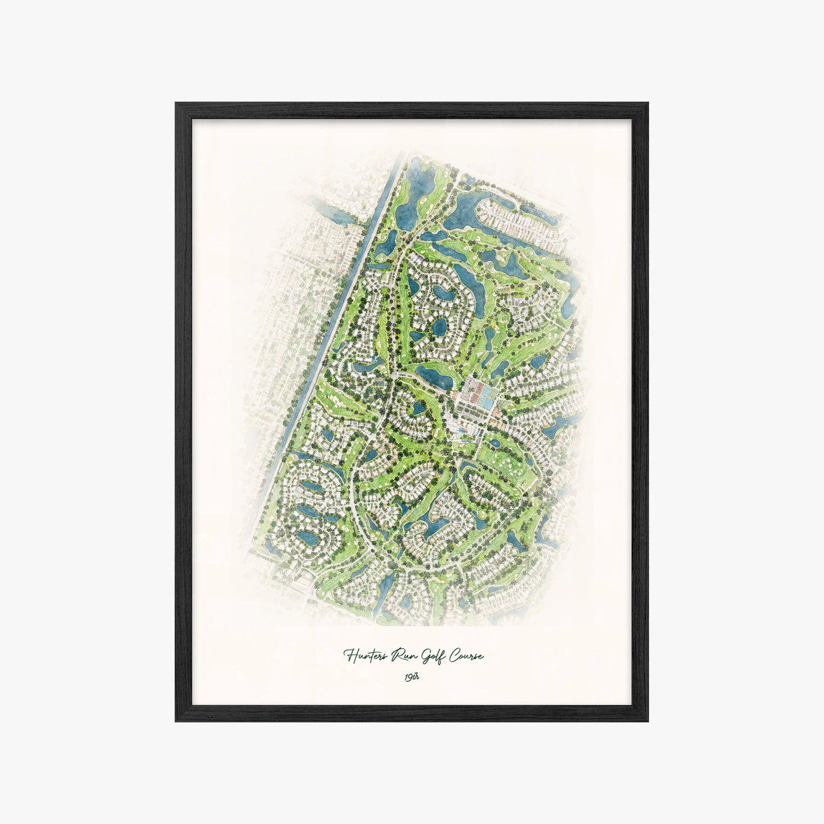 Hunters Run Golf Course black frame