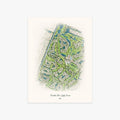 Hunters Run Golf Course printed artwork