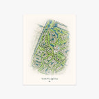 Hunters Run Golf Course printed artwork