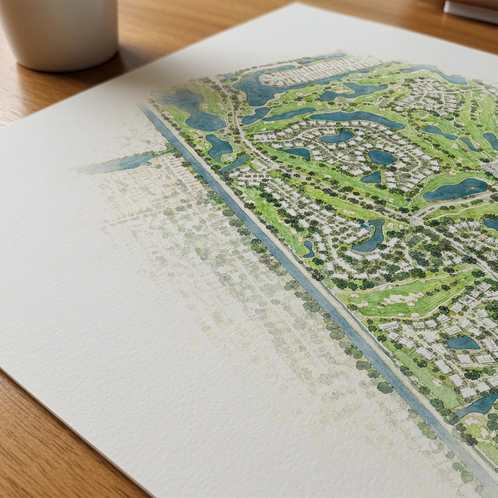 Hunters Run Golf Course mockup 4