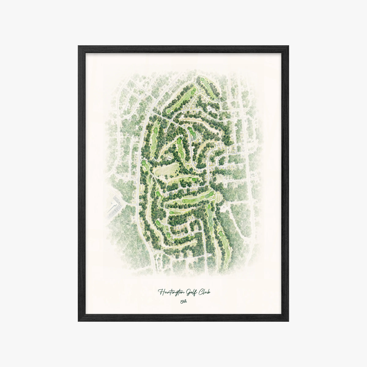 Huntington Golf Club black frame