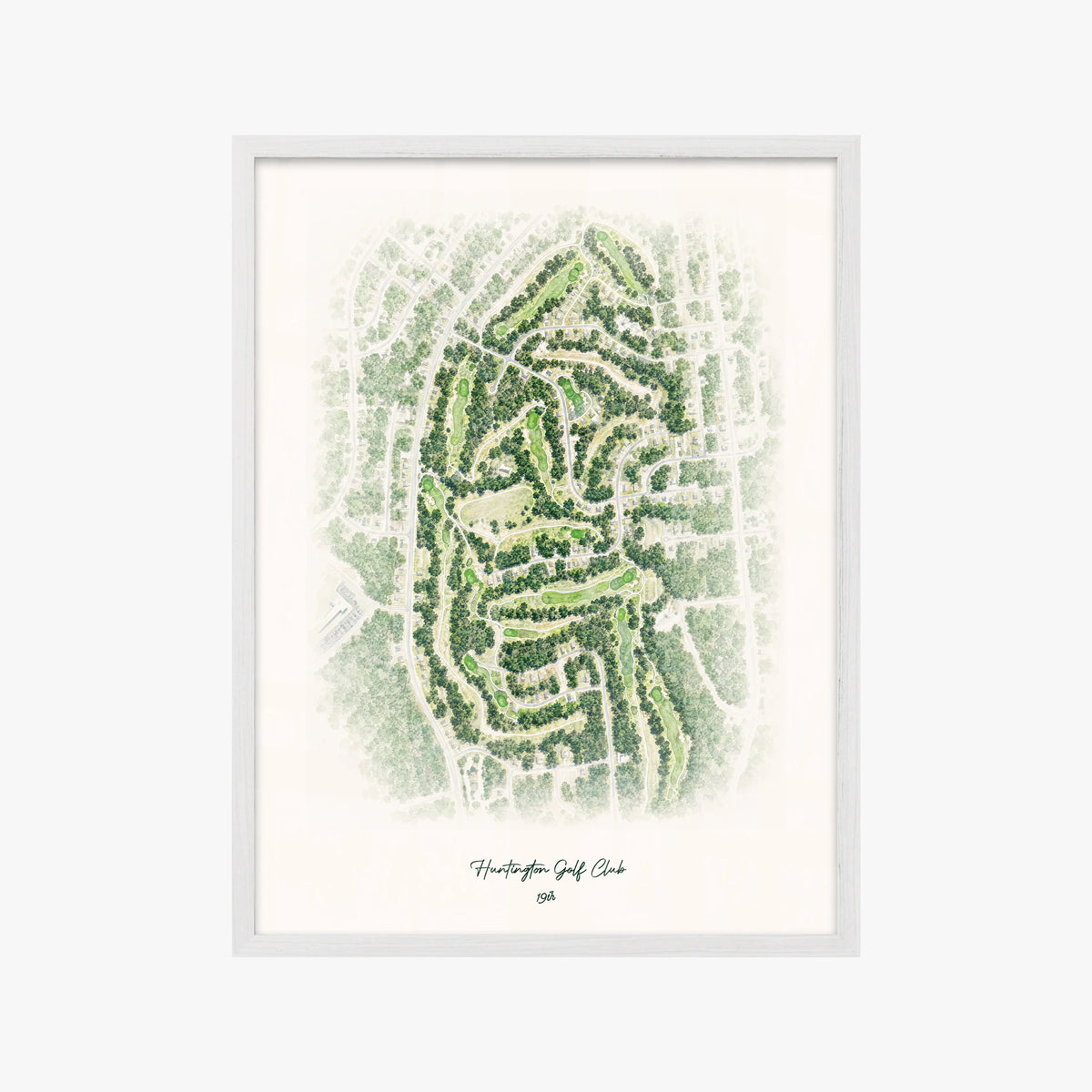 Huntington Golf Club white frame