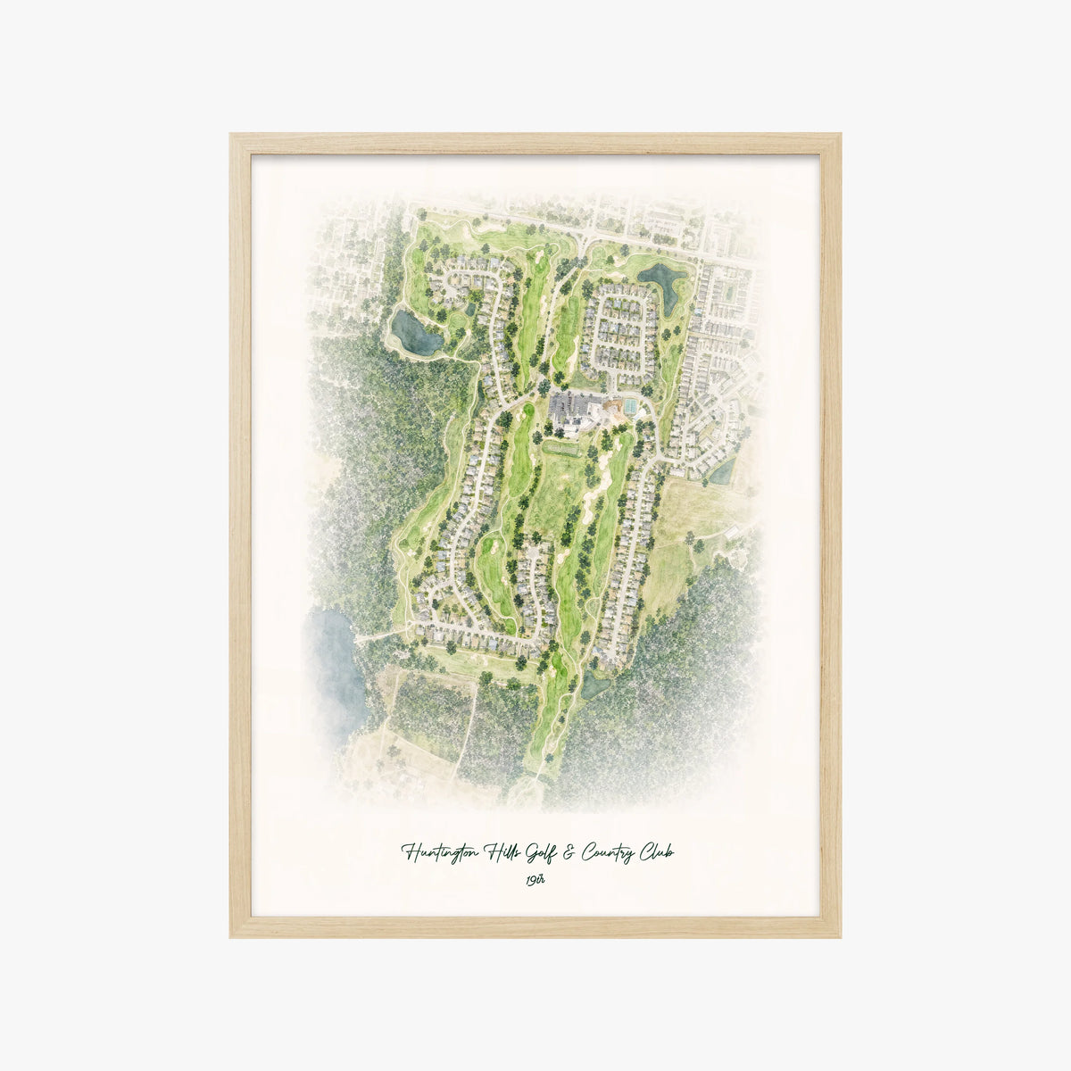 Huntington Hills Golf & Country Club wood frame