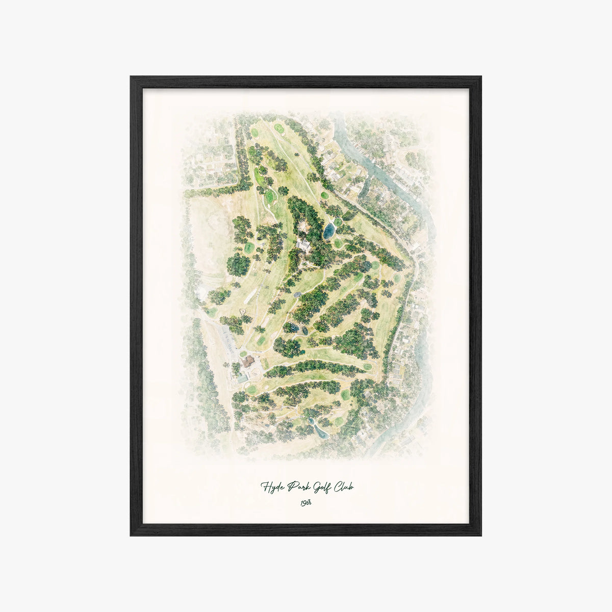 Hyde Park Golf Club black frame