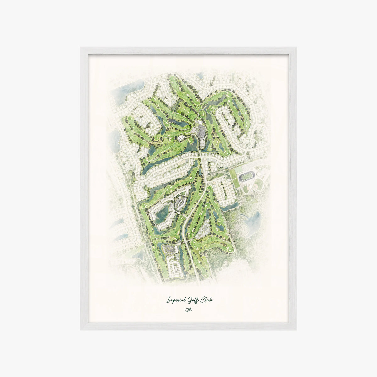 Imperial Golf Club white frame
