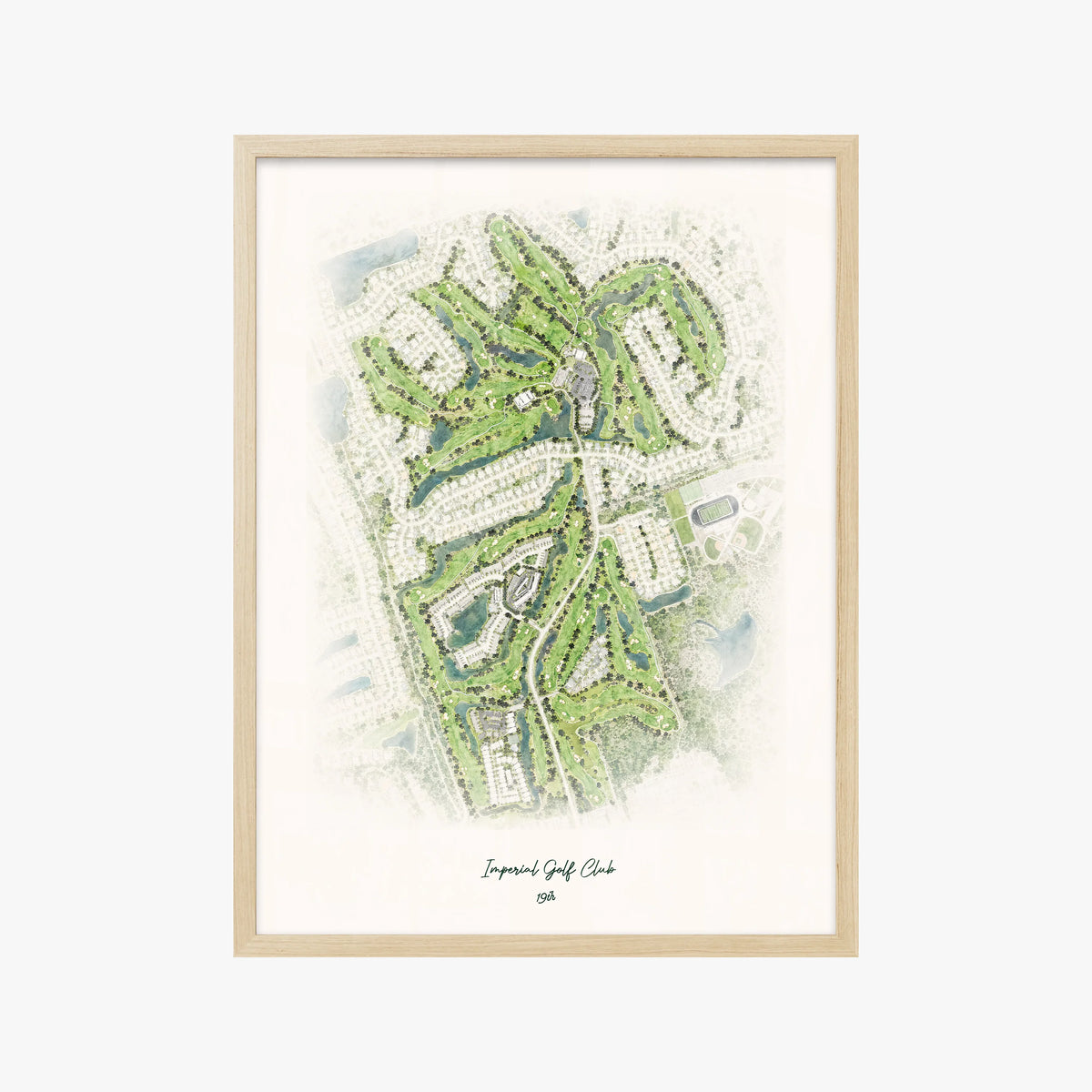 Imperial Golf Club wood frame