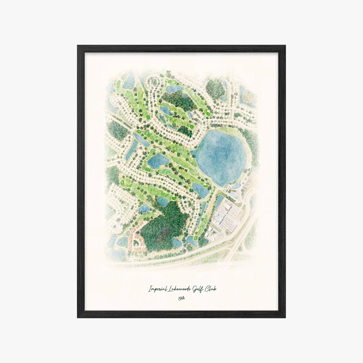 Imperial Lakewoods Golf Club black frame