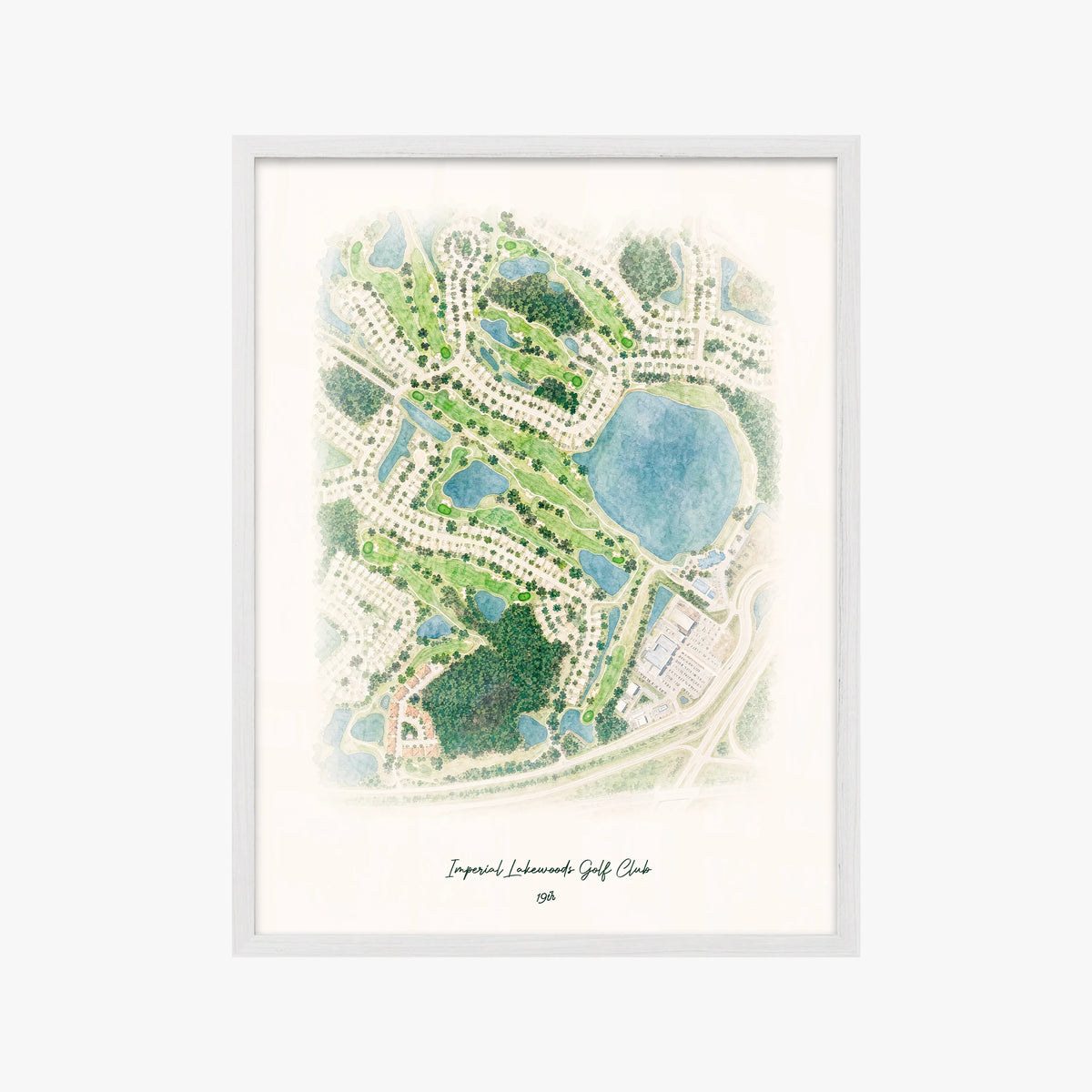 Imperial Lakewoods Golf Club white frame