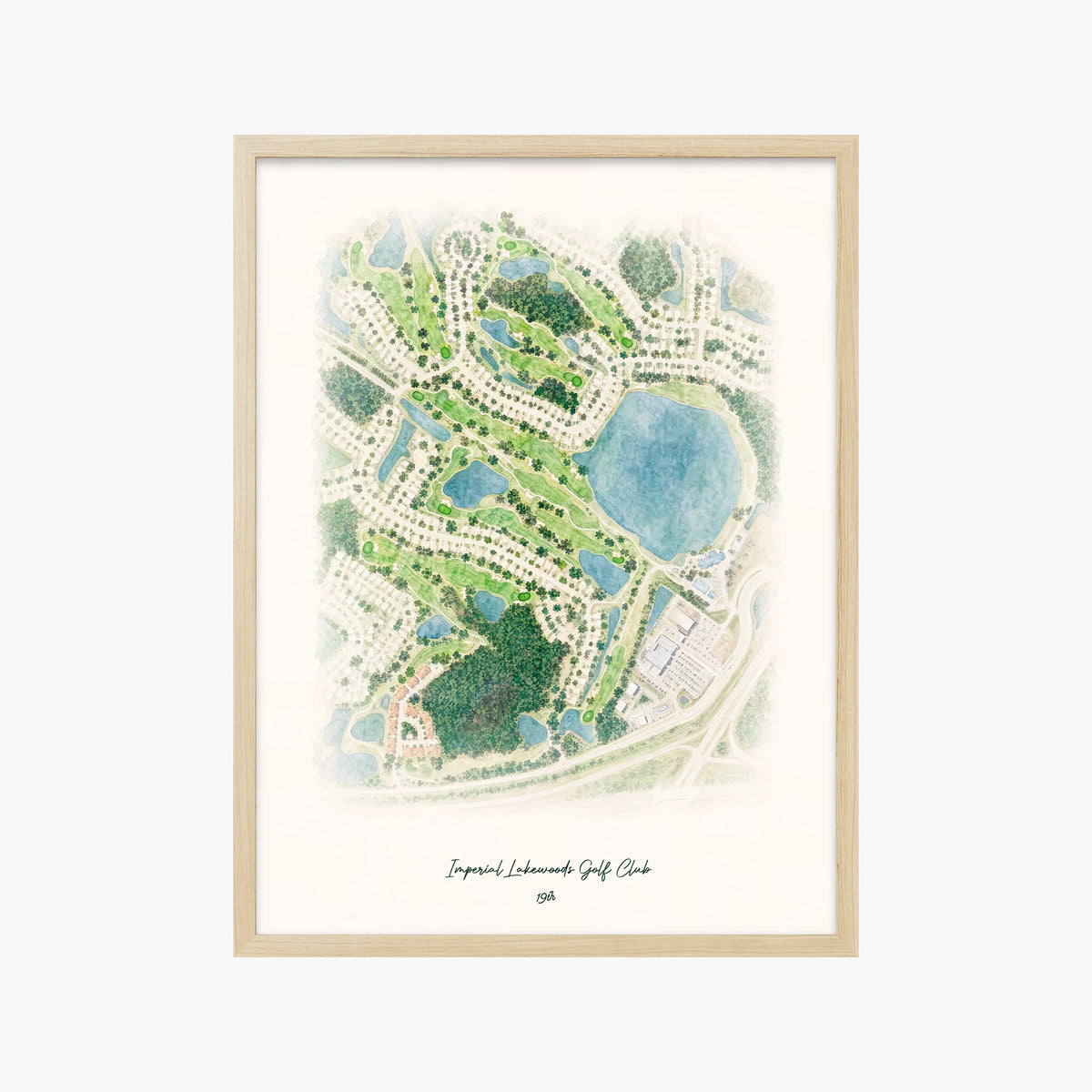 Imperial Lakewoods Golf Club wood frame