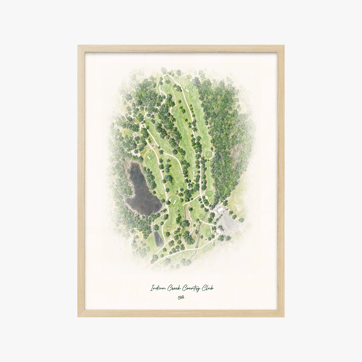 Indian Creek Country Club wood frame