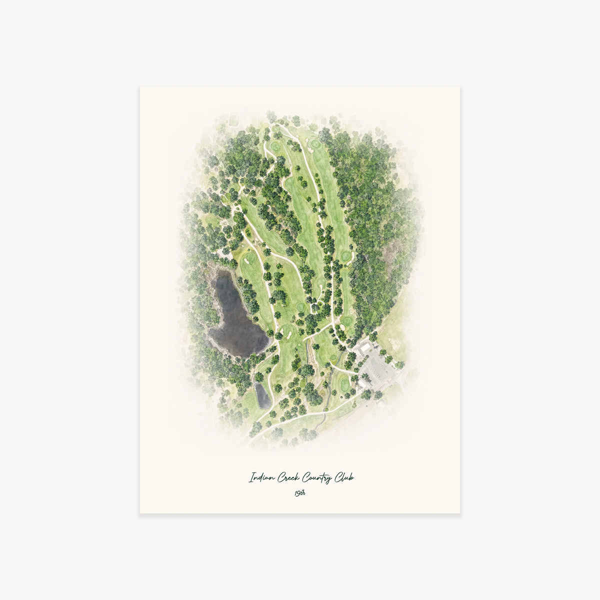 Indian Creek Country Club printed artwork