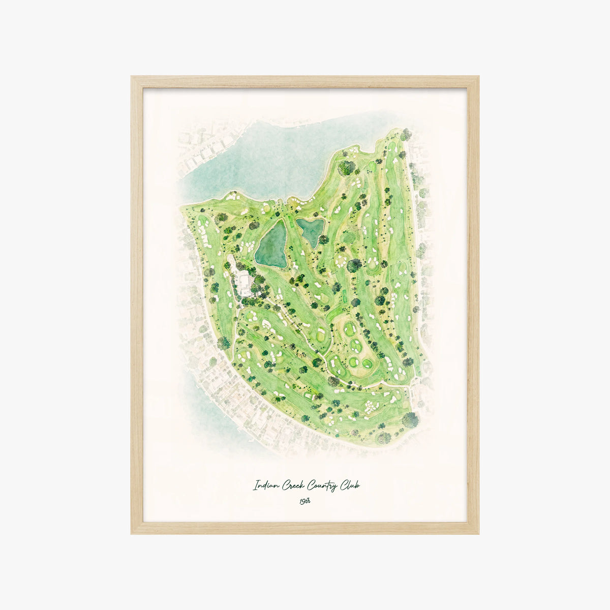 Indian Creek Country Club wood frame