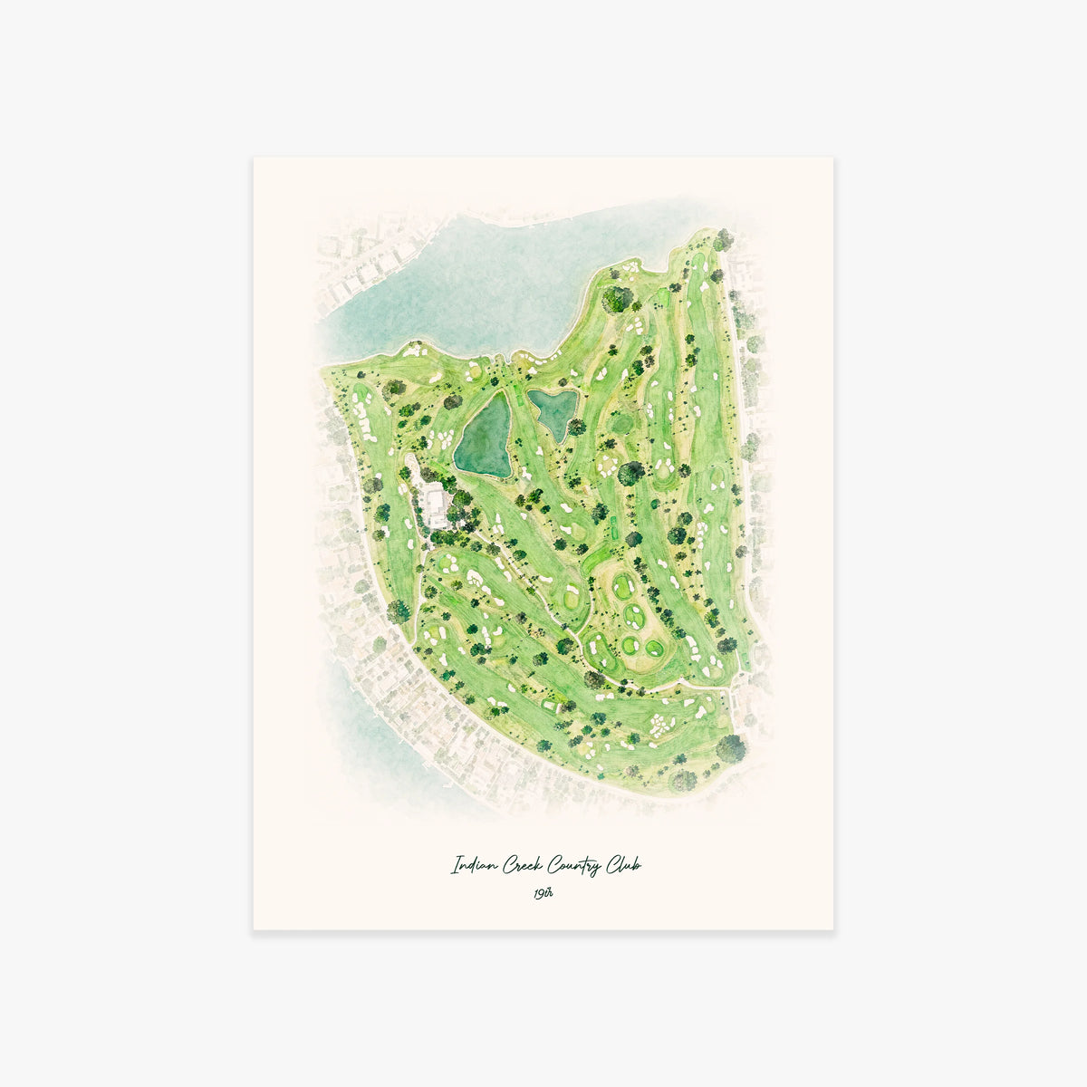 Indian Creek Country Club printed artwork
