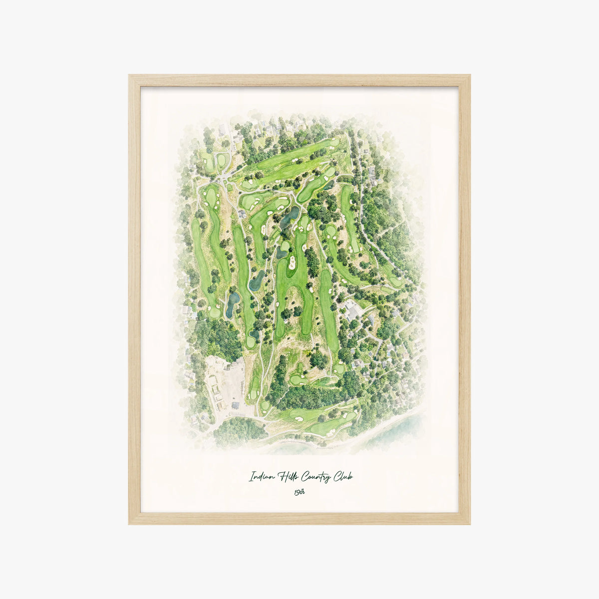 Indian Hills Country Club wood frame