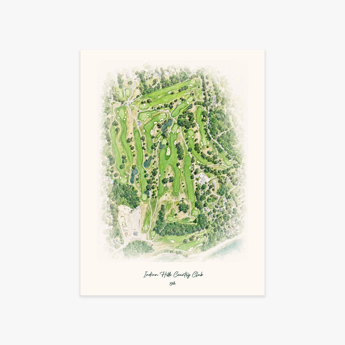 Indian Hills Country Club printed artwork