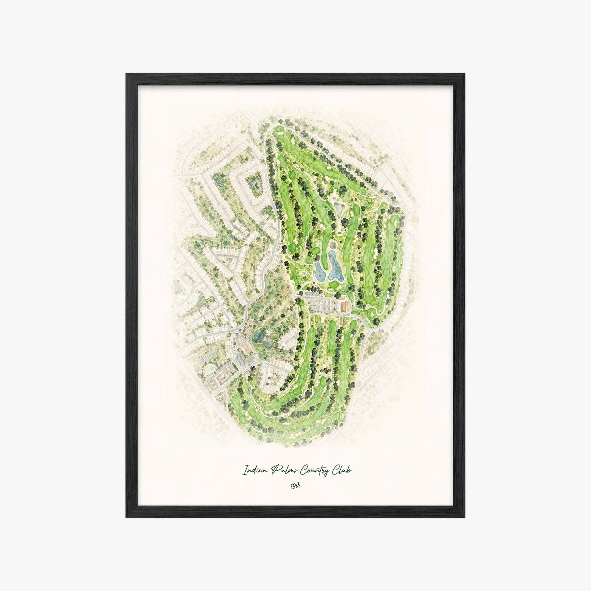 Indian Palms Country Club black frame
